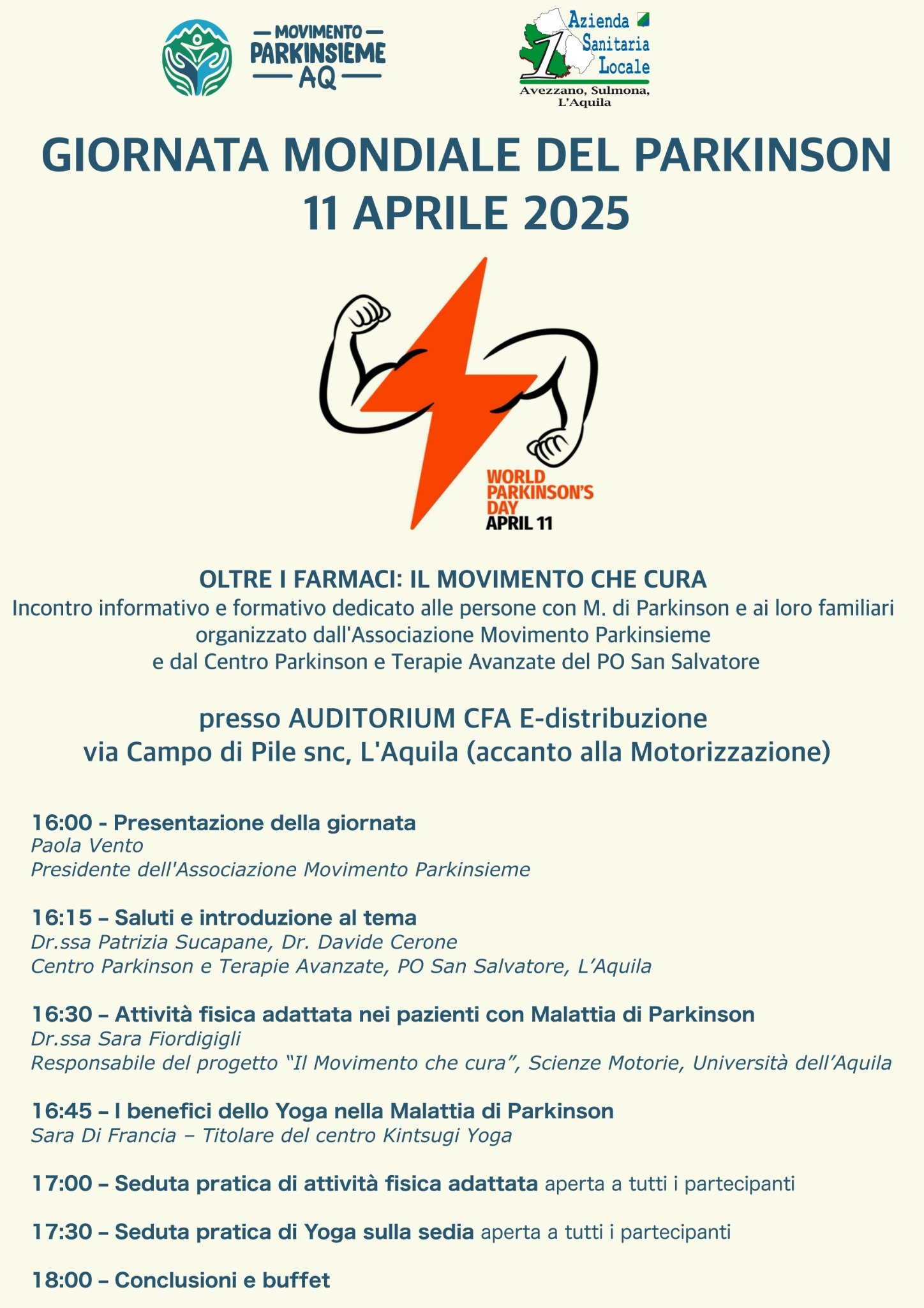 Giornata Mondiale Parkinson 2025