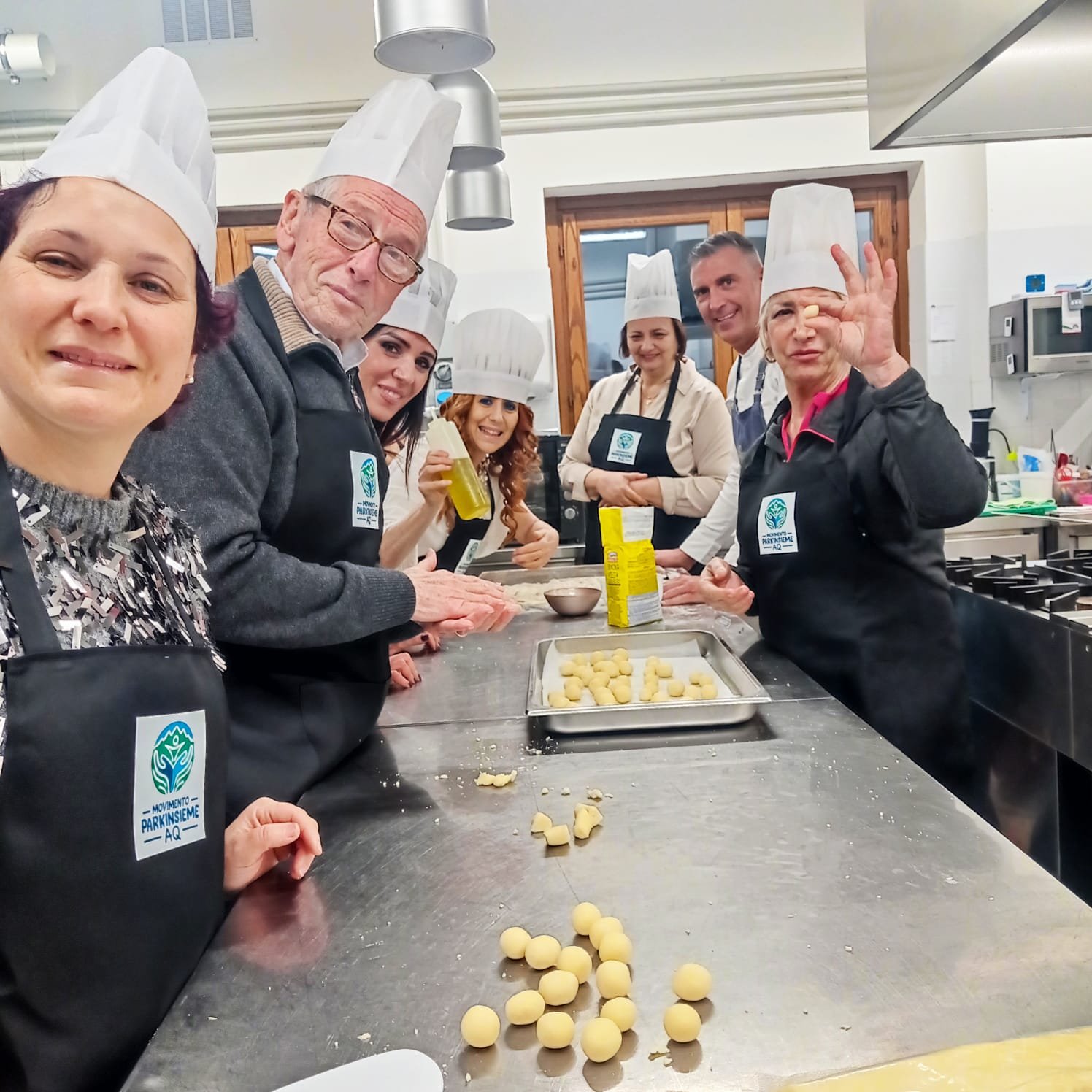 Un momento dello show cooking Park-Insieme in Cucina