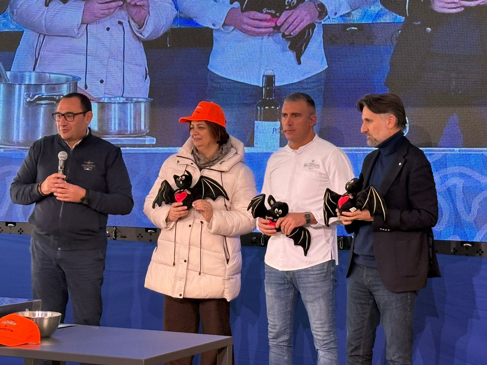Sul palco della Fiera dei Tartufi d'Abruzzo con lo chef William Zonfa
